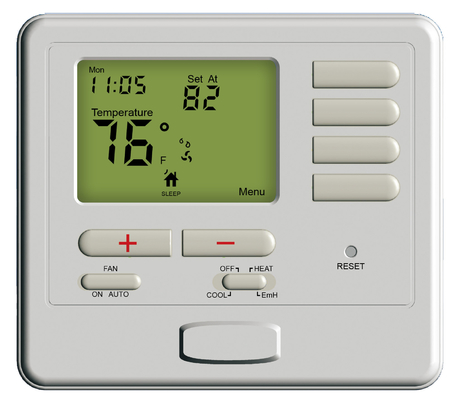 La chaleur 2 programmable 1 thermostat frais d'appareil de chauffage de gaz pour la pompe à chaleur
