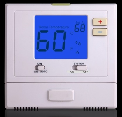 La chaleur de thermostat de pompe à chaleur d'étape unique seulement 24V avec le contre-jour bleu