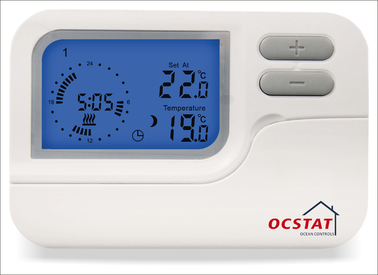 Thermostat de câble de chaufferie 7 certificat programmable de la CE EMC LVD des jours 10A 230V