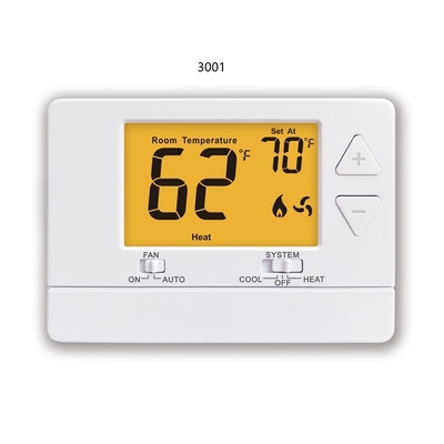 Thermostat électronique non programmable blanc de la pièce 24V avec le capteur de NTC