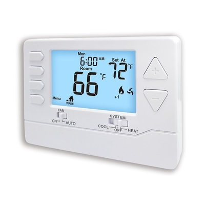 Thermostat électronique de pièce d'OEM 24V avec le contre-jour de bleu de ciel