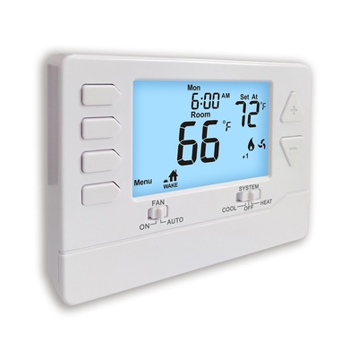 Thermostat électronique de pièce d'OEM 24V avec le contre-jour de bleu de ciel