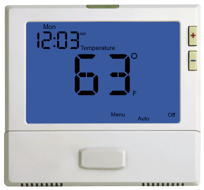 Thermostat de thermostat de pièce de chauffage par le sol d'étape unique/chaleur de Digital seulement
