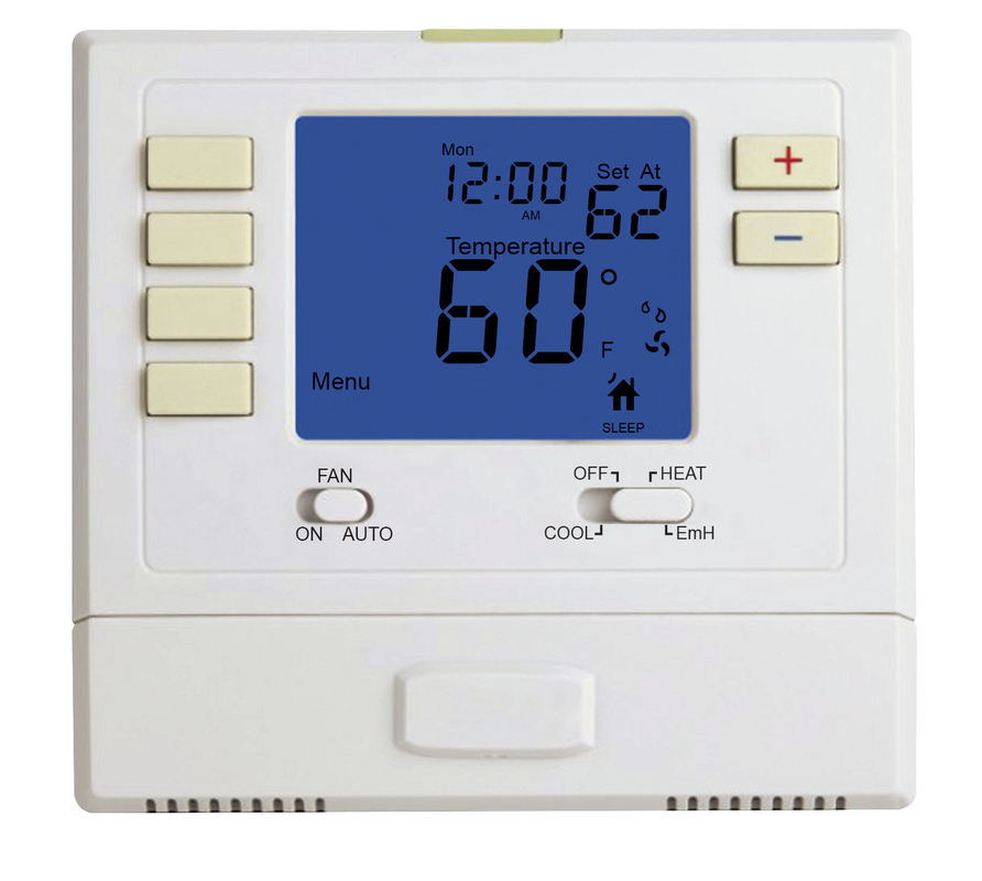 La chaleur programmable 1 du thermostat 2 de salle de télécommunications de chauffage fraîche pour le climatiseur