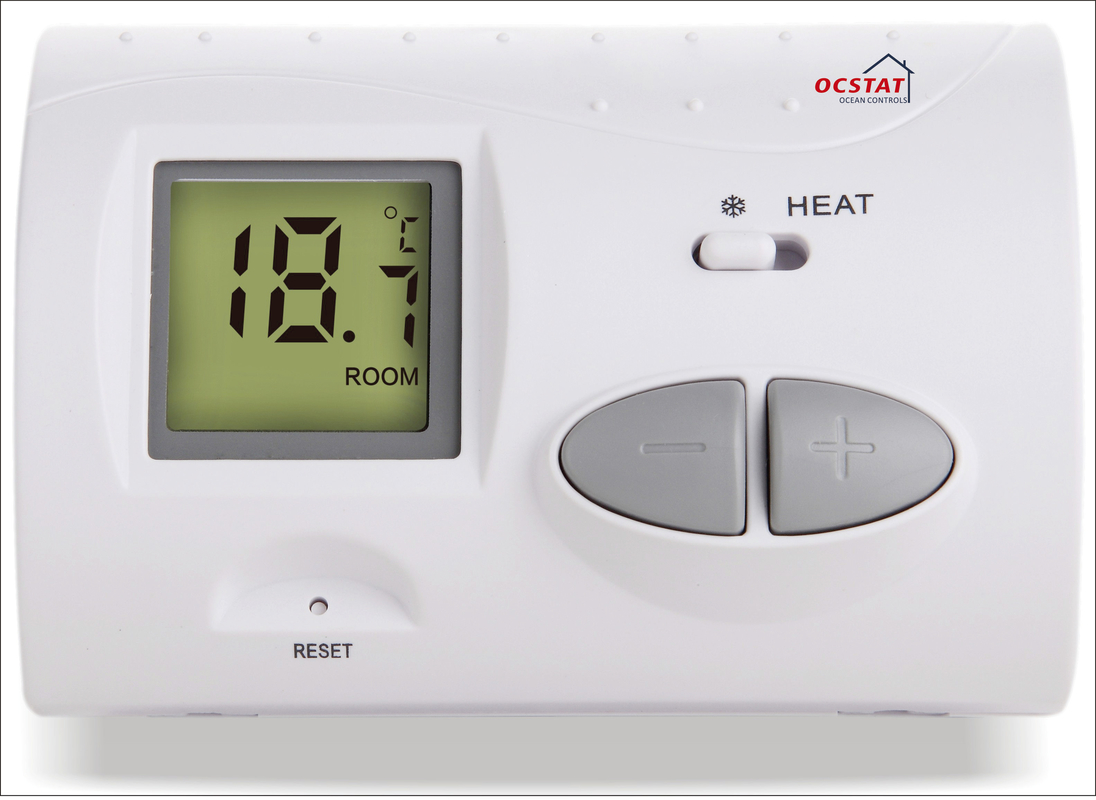 Thermostat à deux étages de pompe à chaleur, thermostat de pièce pour la chaudière de Combi
