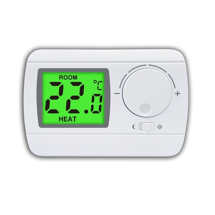 230V LCD Digital Display Electronic Home Thermostat Non-Programmable With NTC Sensor