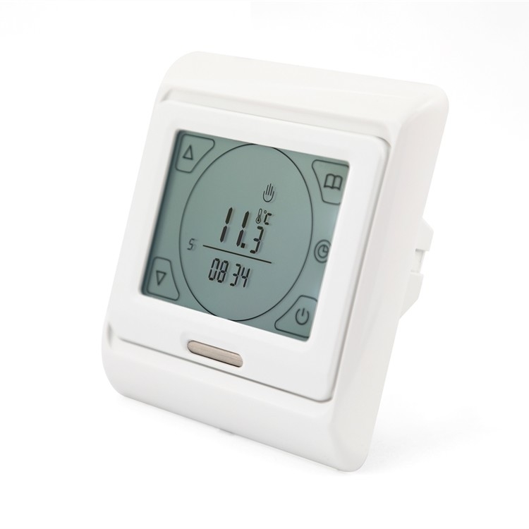 thermostat programmable électronique de pièce du contre-jour 230V blanc