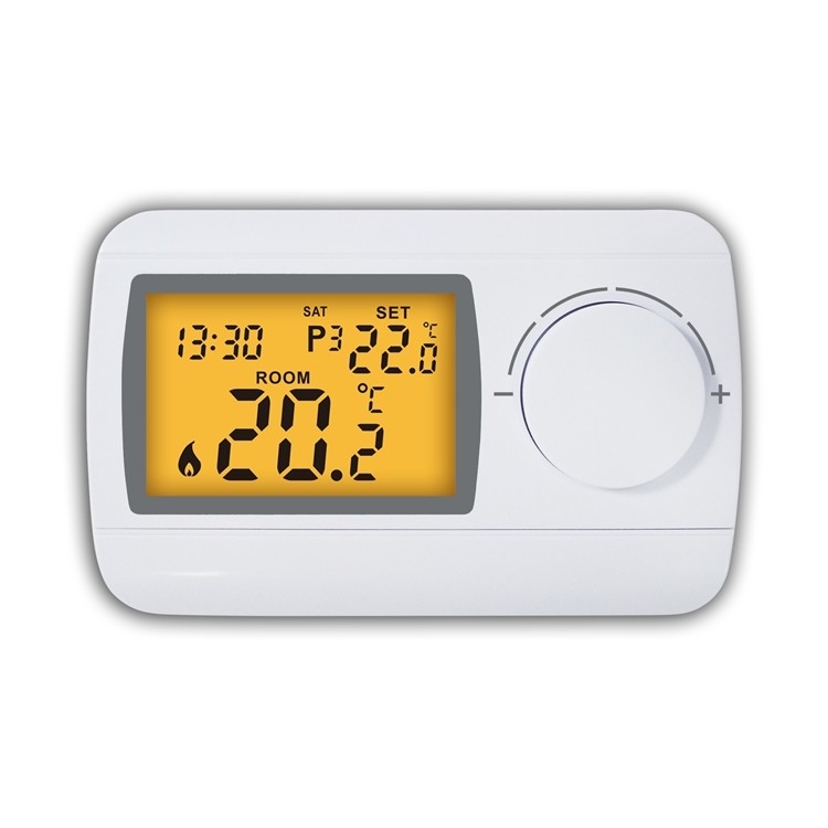 Nouveau grand bouton de cadran thermostat programmable 230V de pièce de 7 jours