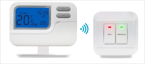 Thermostat programmable de la pompe à chaleur rf, thermostat programmable rf de 5 - 2 jours
