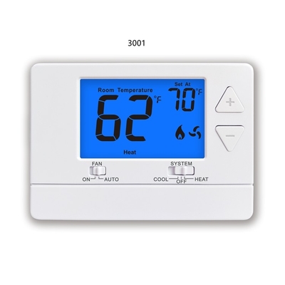 Thermostat électronique non programmable blanc de la pièce 24V avec le capteur de NTC
