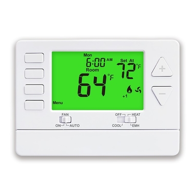 Thermostat de chauffage non programmable de pièce de pompe à la chaleur 24VAC avec le capteur de NTC