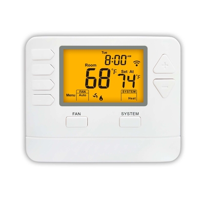 Flame Retardance ABS and Control Mode Heating And Cooling in HVAC Thermostat with High Accuracy Display ±1℉ under 68℉