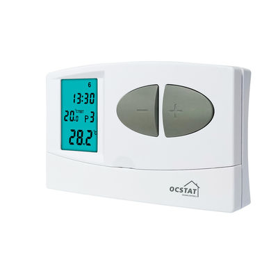Smart Household LCD Display Water / Floor Heating System Wired Room Thermostat