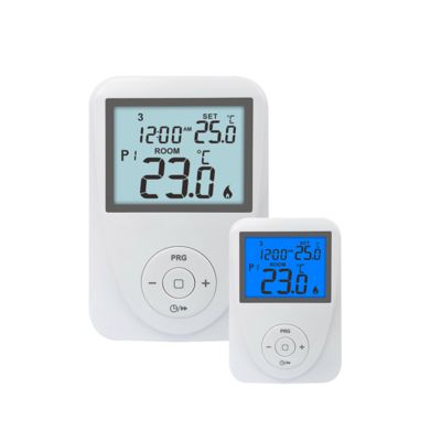 Programmable LCD Display Underfloor Heating Room Thermostat in White for Comfortable Living Spaces