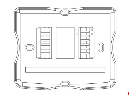 24V Wireless Room PTAC WIFI TUYA Thermostat with LCD Display and HEAT/COOL Style