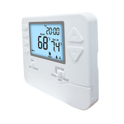 Physical Dimensions 472 W X 385 H X 106 D 7 Day Programmable Thermostat Featuring System Operation Mode OFF and 2H 2C Stages H C Conventional for HVAC Systems