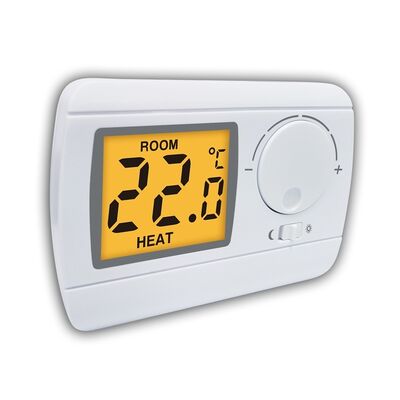 Wall-mounted RF Room Thermostat Featuring ABS Construction and Powered by 2 AA Size Battery Suitable for Climate Management