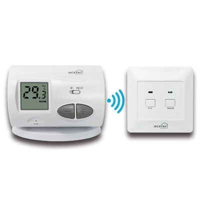 Abs non-programmable HVAC boiler heating wireless thermostat