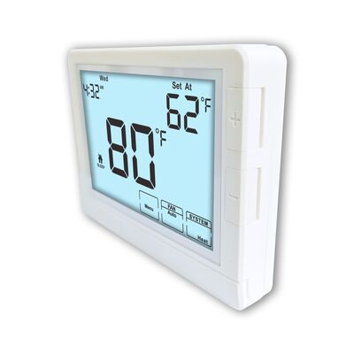 Temperature Control Ranges 44°F To 90°F 7 Day Temperature Controller Programmable Single Stage Featuring 1H 1C Heat Pump Without Auxiliary Or Emergency Heat Ideal For HVAC Systems