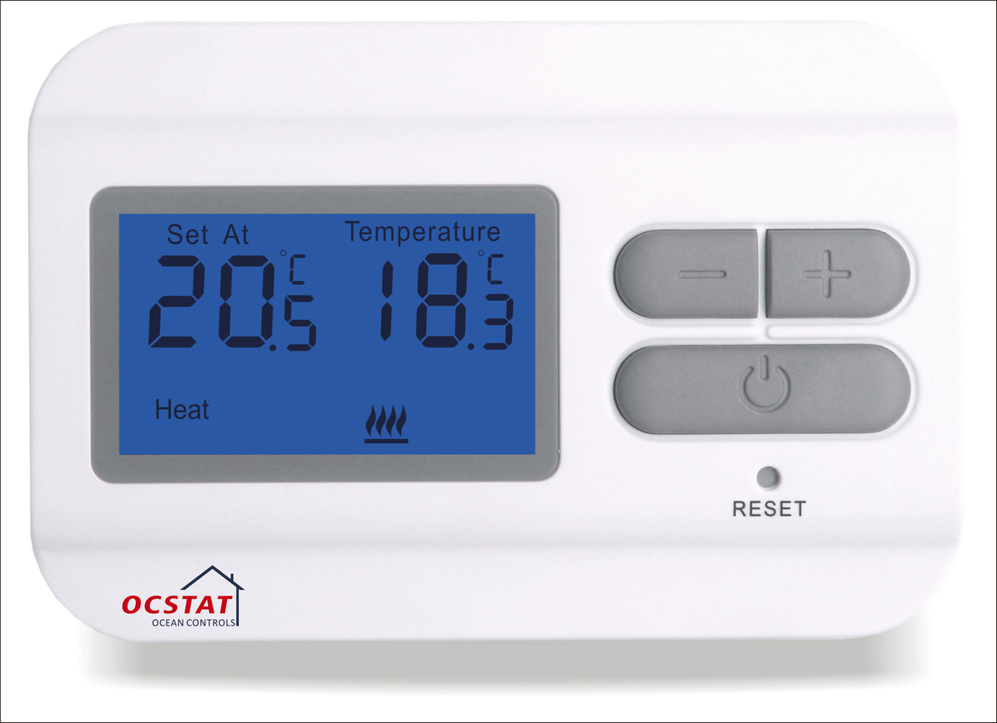 Thermostat de pièce de Digital de 2 fils/non - thermostat sans fil programmable