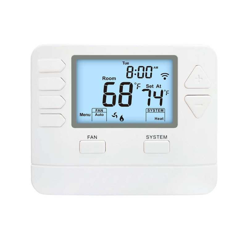 Flame Retardance ABS and Control Mode Heating And Cooling in HVAC Thermostat with High Accuracy Display ±1℉ under 68℉