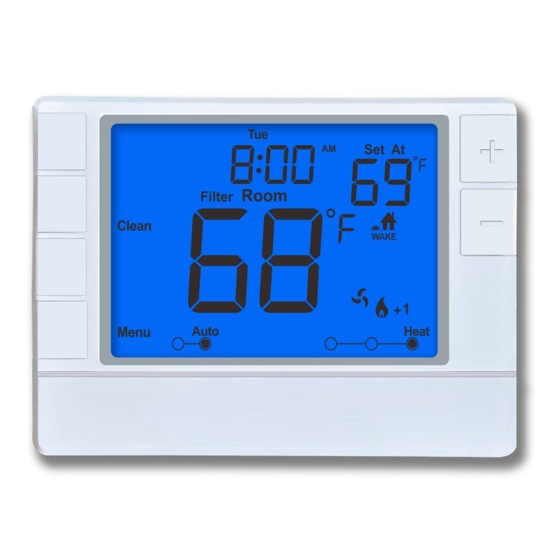Coiiwsei White Backlight Non Programmable Thermostat for OEM/ODM and 2 Heat/1 Cool Stages