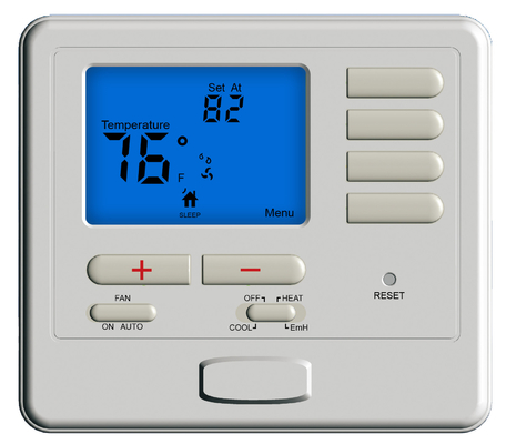 La chaleur 2 1 thermostat frais de pièce de chauffage par le sol pour la pompe à chaleur