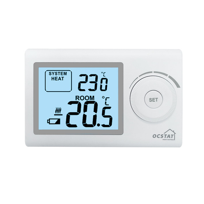 Riseem chaudière à gaz blanche radiante température non programmable chauffage de la chambre thermostat pour l' intérieur