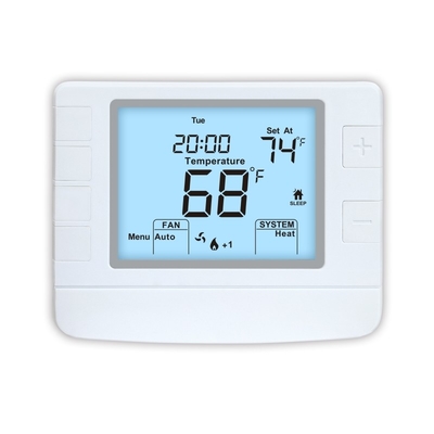 Riseem ABS 24V Pompes à chaleur câblées pour la maison Thermostat IP20 Non programmable STN1320 24V Pompes à chaleur de couleur blanche Non programmable Thermostat pour la maison Air conditionné Thermostat de salle de chauffage