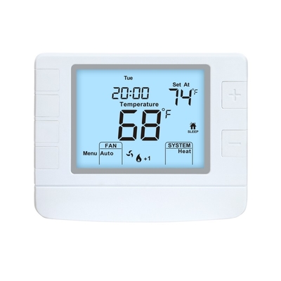 Riseem Pompes à chaleur Menu piloté Thermostat HVAC programmable, climatiseur régulateur de température Thermostat de pièce