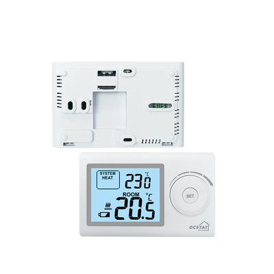 Riseem ABS Affichage LCD blanc non programmable Thermostat numérique pour la maison pour le chauffage