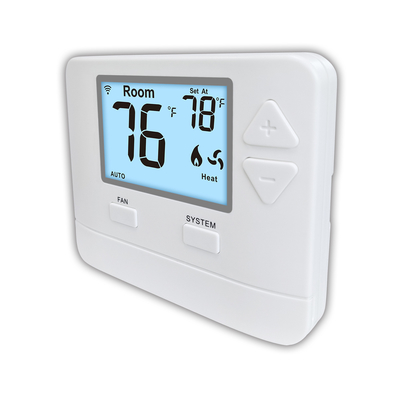 La CAHT chauffant le thermostat à la maison non programmable 24V de Digital d'ABS d'affichage à cristaux liquides de WIFI