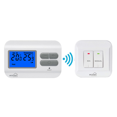 Contrôleur de climatisation Riseem Chauffage par le sol Thermostat numérique non programmable avec écran LCD