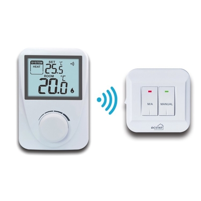 Riseem Couleur blanche ABS RF Numérique sans fil Contrôleur de la chambre thermostat non programmable