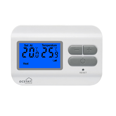 Riseem Digital Household DC 230V ABS Affichage électronique LCD Salle de commande de chauffage Thermostat non programmable
