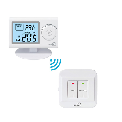 Thermostat de pièce du contrôle de chaudière de chauffage rf pour la chaudière de gaz, thermostat simple de Digital