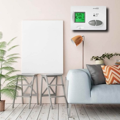 Thermostat intelligent blanc de pièce de Digital avec le contre-jour, systèmes de contrôle sans fil de chauffage central