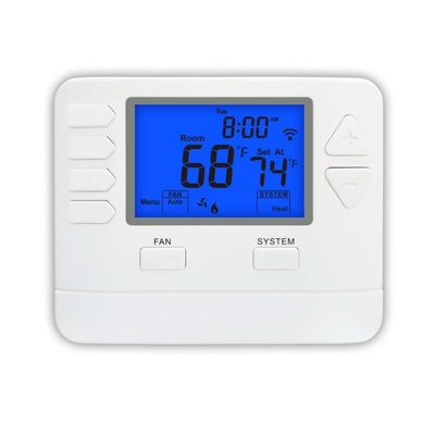 Riseem WiFi fonctionne avec Alexa ABS 24V LCD HVAC numérique 7 jours contrôle WiFi programmable thermostat à domicile pour le système HVAC