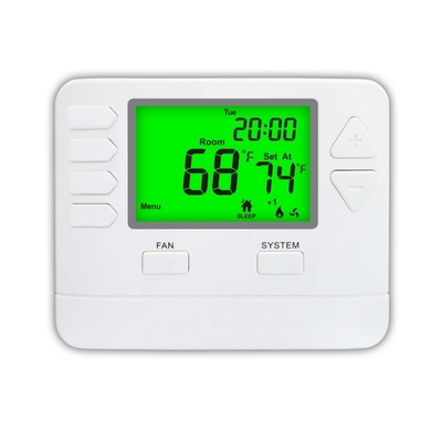 Riseem Nouveau WFI 24V LCD numérique 2 chaleur 1 refroidisseur Pompes à chaleur programmables Contrôleur de température WiFi Thermostat AC avec Alexa