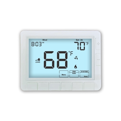 Riseem nouvelle batterie blanc 24V LCD électronique programmable climatiseur 1 chaleur 1 refroidissement Thermostat pour le système HVAC