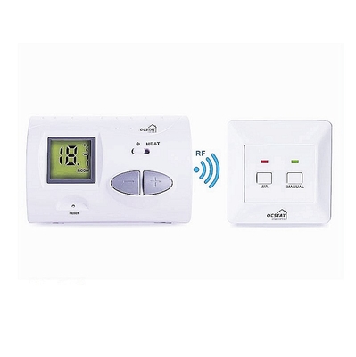 Riseem Contrôleur de température de couleur blanche chauffage numérique chambre réglable thermostat avec batterie