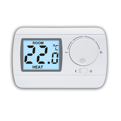 Thermostat numérique de pièce de chauffage et de refroidissement à batterie non programmable pour chaudière à gaz