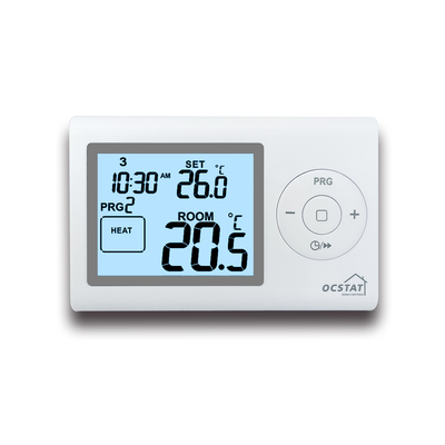 Thermostat d'ambiance électronique numérique filaire LCD programmable 7 jours 230V