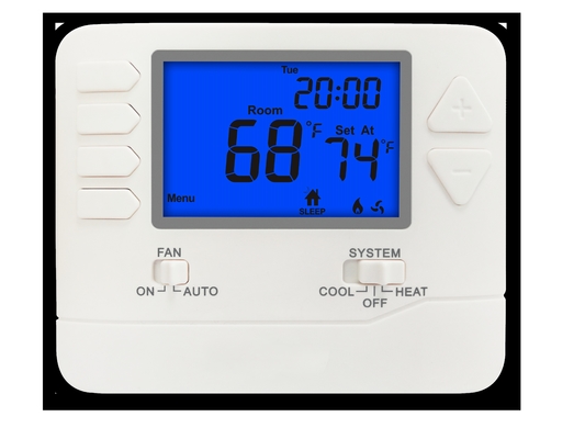 Affichage LCD blanc Thermostat numérique de pièce pour un contrôle précis de la température