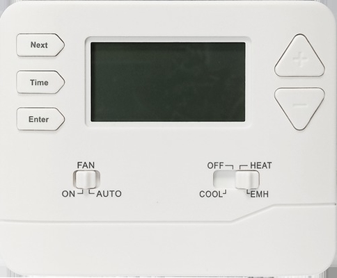 Thermostat d'ambiance programmable blanc alimenté par batterie pour un contrôle précis de la température
