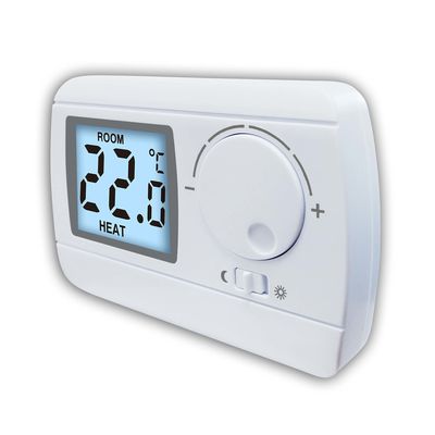 Smart Household LCD Display Water / Floor Heating System Wired Room Thermostat