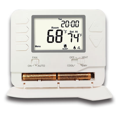 Thermostat programmable pour pompe à chaleur 24V 2Ch/1Cl avec écran LCD