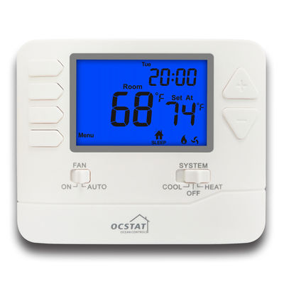 24V multi-étape 2 chaleur 2 refroidissement régulateur de température numérique sans fil Thermostat de pièce