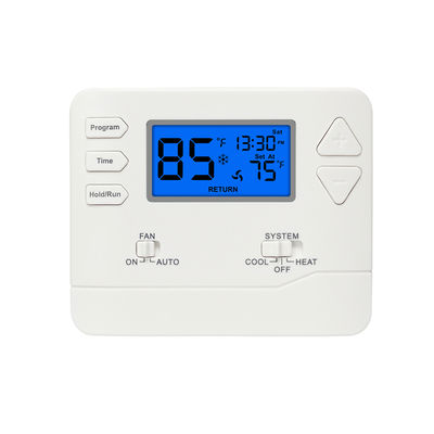 Riseem Thermostat Programmable 2 Chauffage 2 Refroidissement Contrôleur de Température Compatibilité Fonctionne avec la Plupart des Systèmes de Chauffage et de Refroidissement