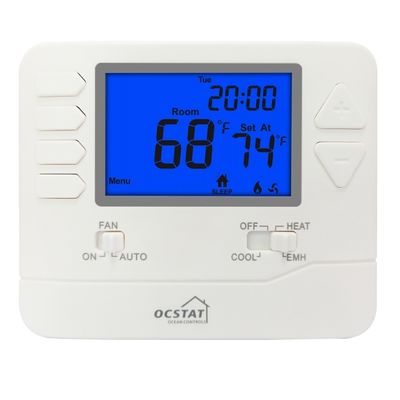 Heagstat NTC Sensor et ABS anti-inflammable PC 7 jours Thermostat programmable pour le contrôle de la pompe à chaleur